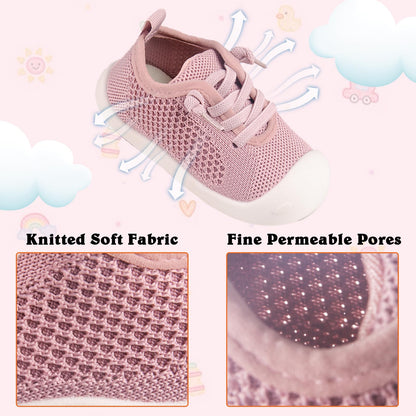 Baby Girl&Boy Toddler First Walking Shoes Barefoot Slip On Wide Toe Box Shoes