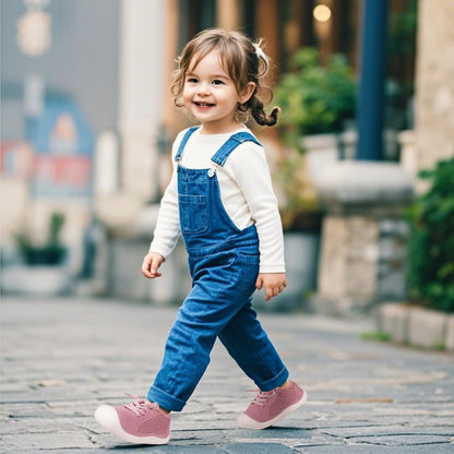 Baby Girl&Boy Toddler First Walking Shoes Barefoot Slip On Wide Toe Box Shoes