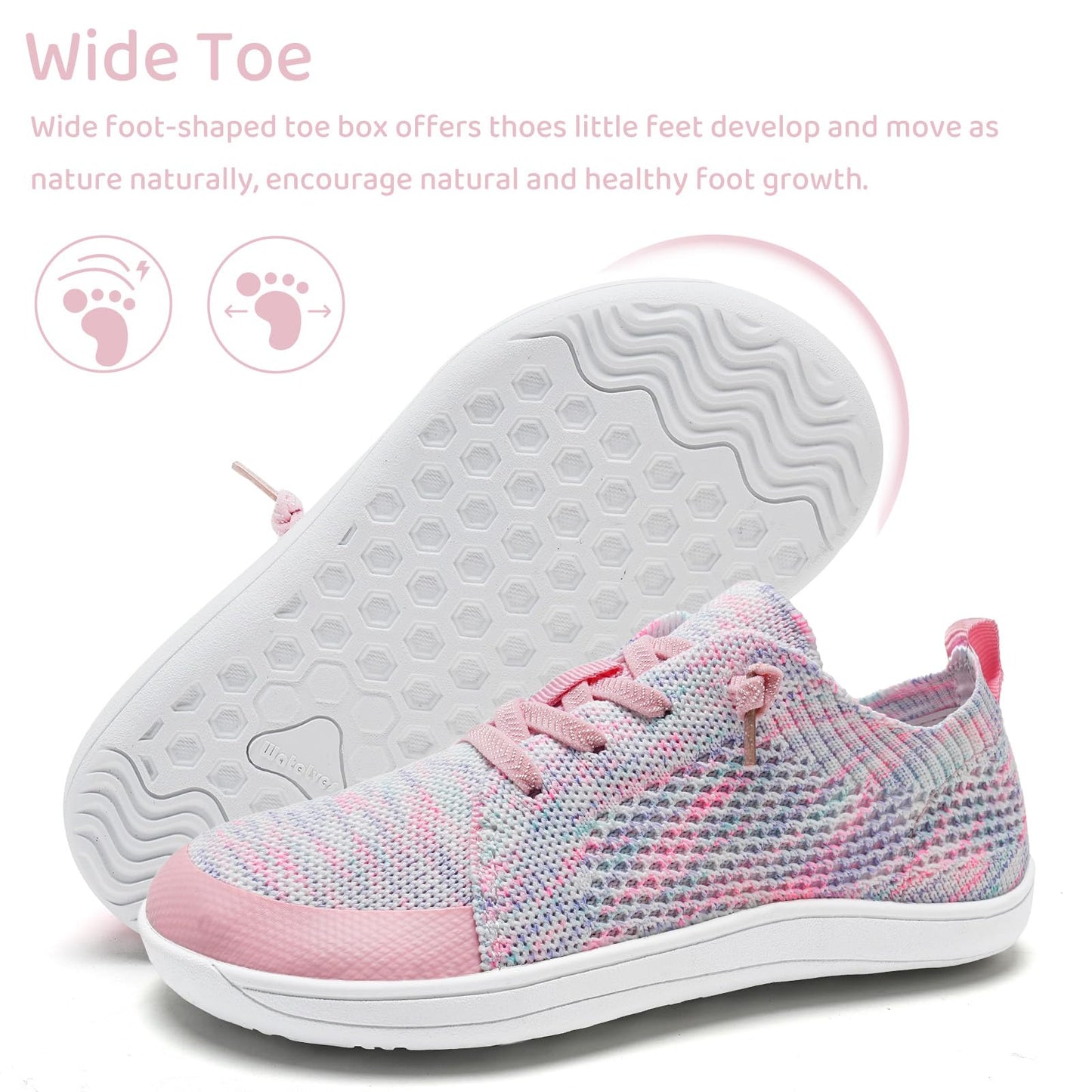 Toddler Little Kids Wide Barefoot Shoes Boys Girls Minimalist Sneakers