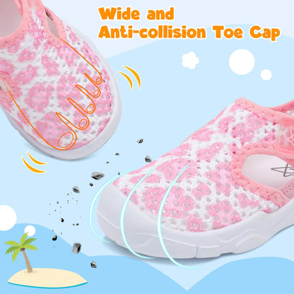 Toddler Sandals Boys Girls Wide Sandals Kids Water Sandal Shoes Lightweight Barefoot Summer Shoes for Beach Swim