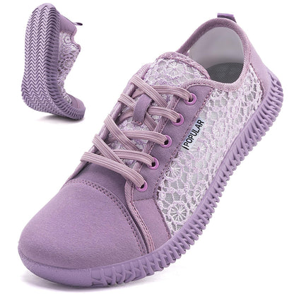 Wide Toe Box Shoes Zero Drop Non Slip Extra Wide Width Fashion Sneakers Ultra Light Breathable Walking Shoes Casual Sneakers for Travel Work Trainers