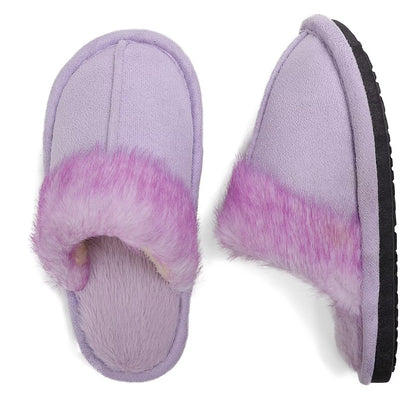 EQW Kids and Toddler Girls Slippers,House Shoes in Winter,Lightweight,Fluffy,Inddor Warmers