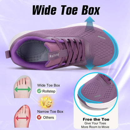 Wide Toe Box Shoes Women Sneakers Extra Wide Width Arch Support
