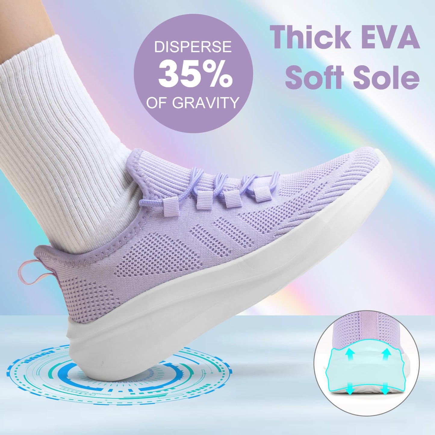 ZOVE Wide Toe Box Shoes Women Extra Wide Width Tennis Sneakers