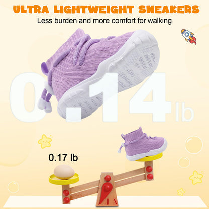 Toddler Shoes High Top Sneakers for Boys Girls Barefoot Wide Walking Tennis Shoes