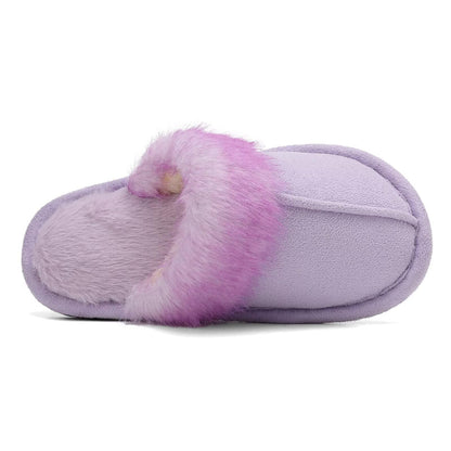 EQW Kids and Toddler Girls Slippers,House Shoes in Winter,Lightweight,Fluffy,Inddor Warmers