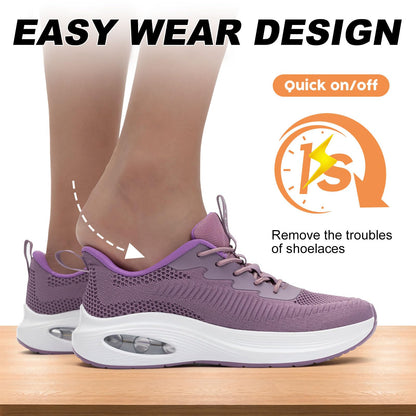 Wide Toe Box Shoes Women Air Cushion Road Running Shoes Extra Wide Width Sneakers