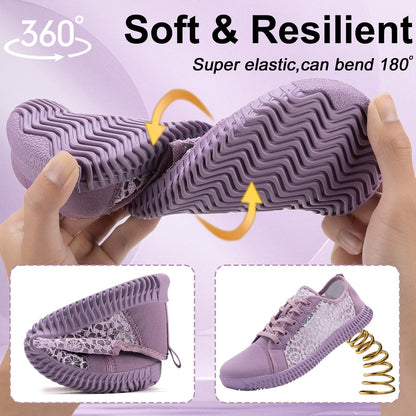 Wide Toe Box Shoes Zero Drop Non Slip Extra Wide Width Fashion Sneakers Ultra Light Breathable Walking Shoes Casual Sneakers for Travel Work Trainers
