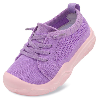 Toddler Shoes Girls Boys Wide Barefoot Shoes Kids Breathable Sneakers Slip on Tennis Shoe Lightweight Sneakers