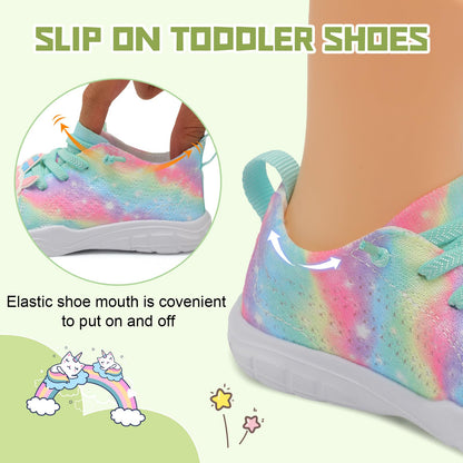 Toddler Shoes for Boys Girls Slip on Sneakers Wide Toe Walking Shoes