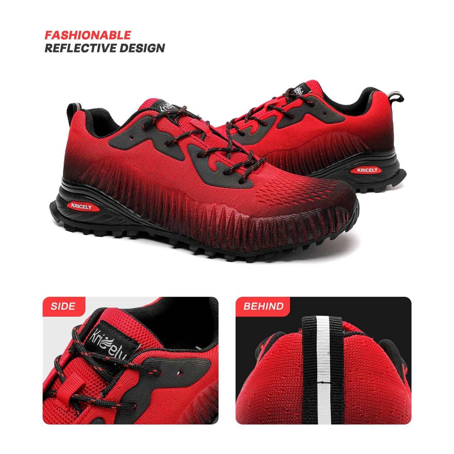 Men's Trail Running Shoes Fashion Walking Hiking Sneakers for Men Tennis