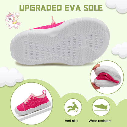 Toddler Shoes for Boys Girls Slip on Sneakers Wide Toe Walking Shoes