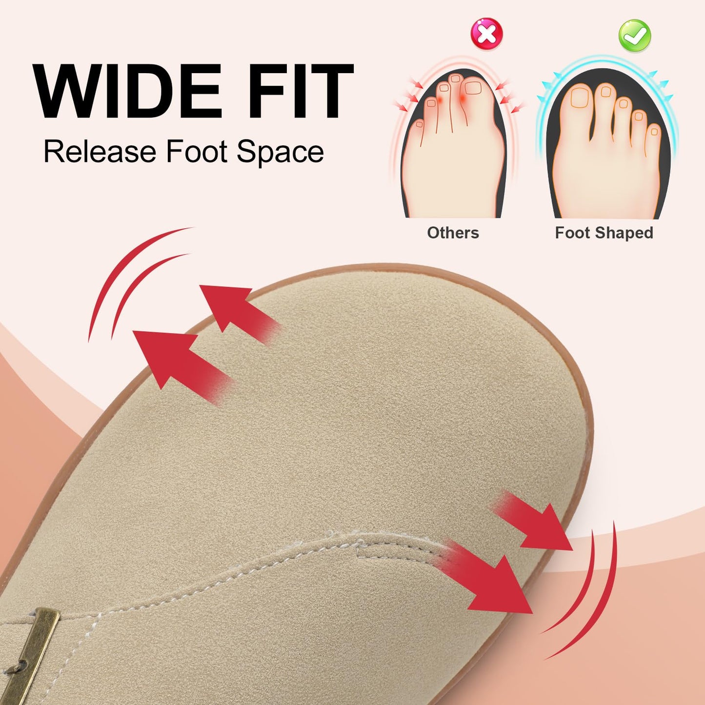 Womens Wide Clogs Adjustable Diabetic Mules Slip on Clog Slippers