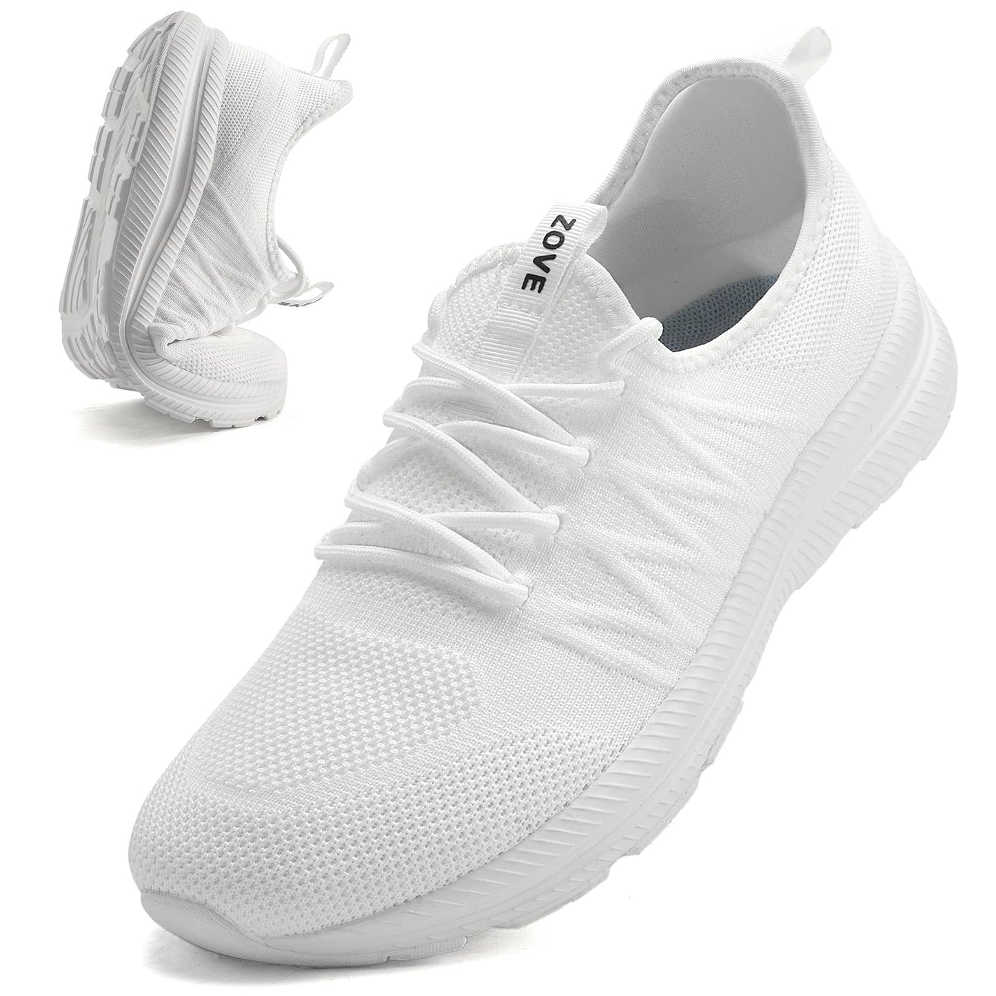 Wide Toe Box Shoes for Men Extra Wide Width Sneakers Non-Slip Ultra Light Wide Tennis Running Shoes