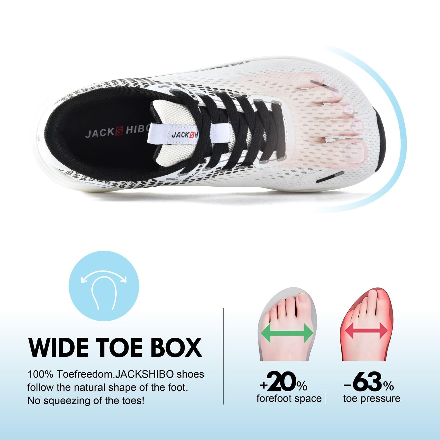 Wide Toe Box Shoes for Men Arch Support Shoes