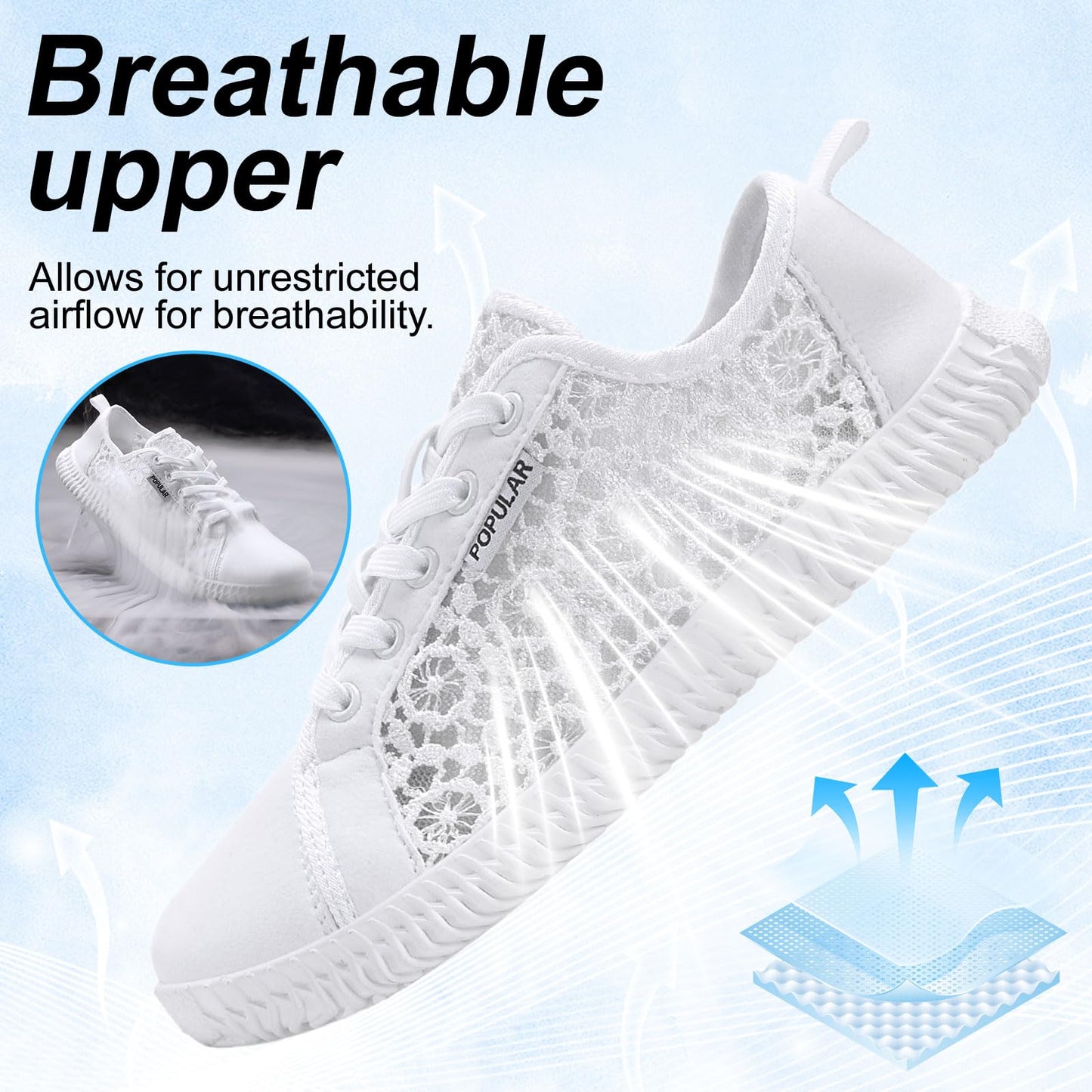 Wide Toe Box Shoes Zero Drop Non Slip Extra Wide Width Fashion Sneakers Ultra Light Breathable Walking Shoes Casual Sneakers for Travel Work Trainers
