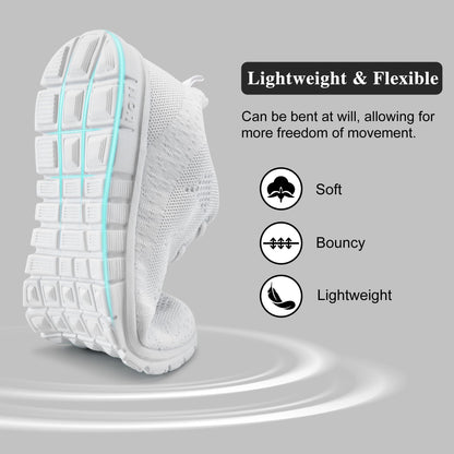 Womens Sneakers Tennis Shoes: Fashion Lightweight Non Slip Footwear for Running Walking Casual