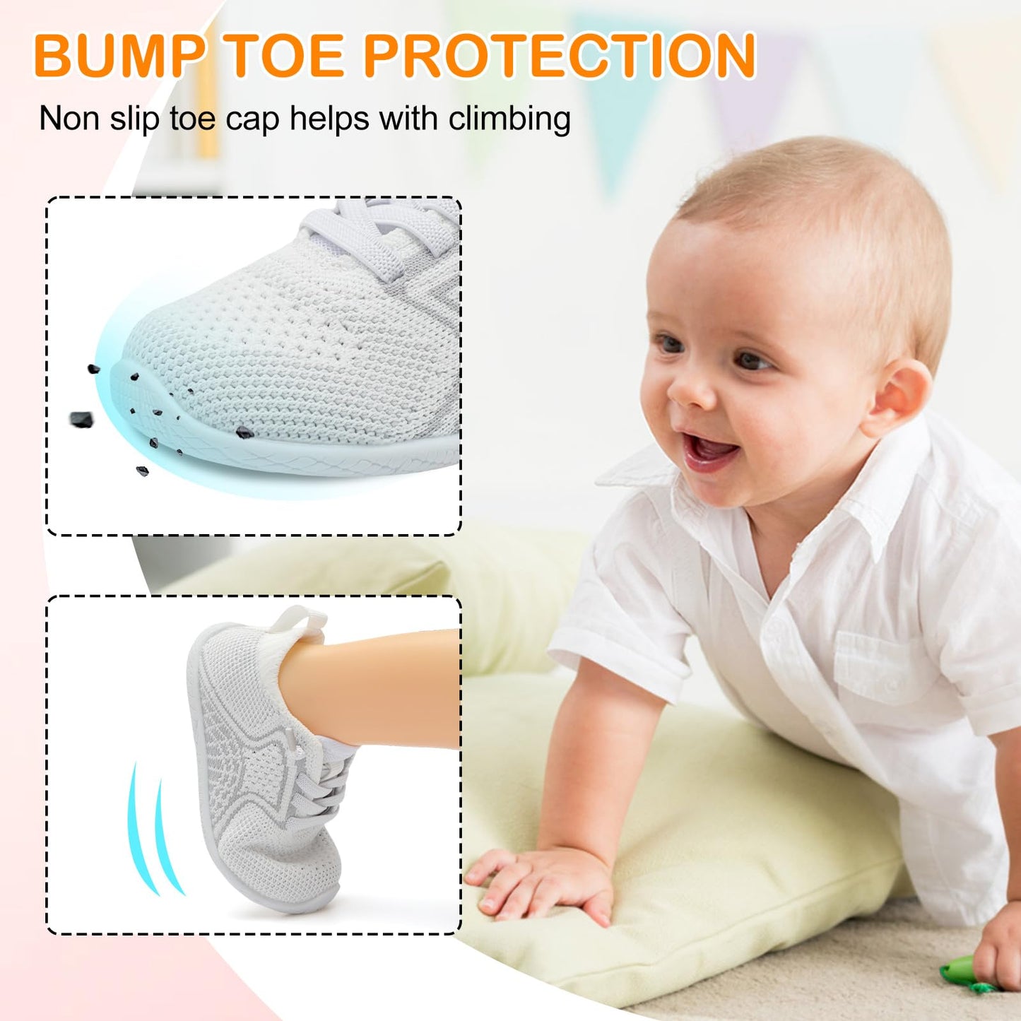Toddler Barefoot Boys Girls Tennis Shoes