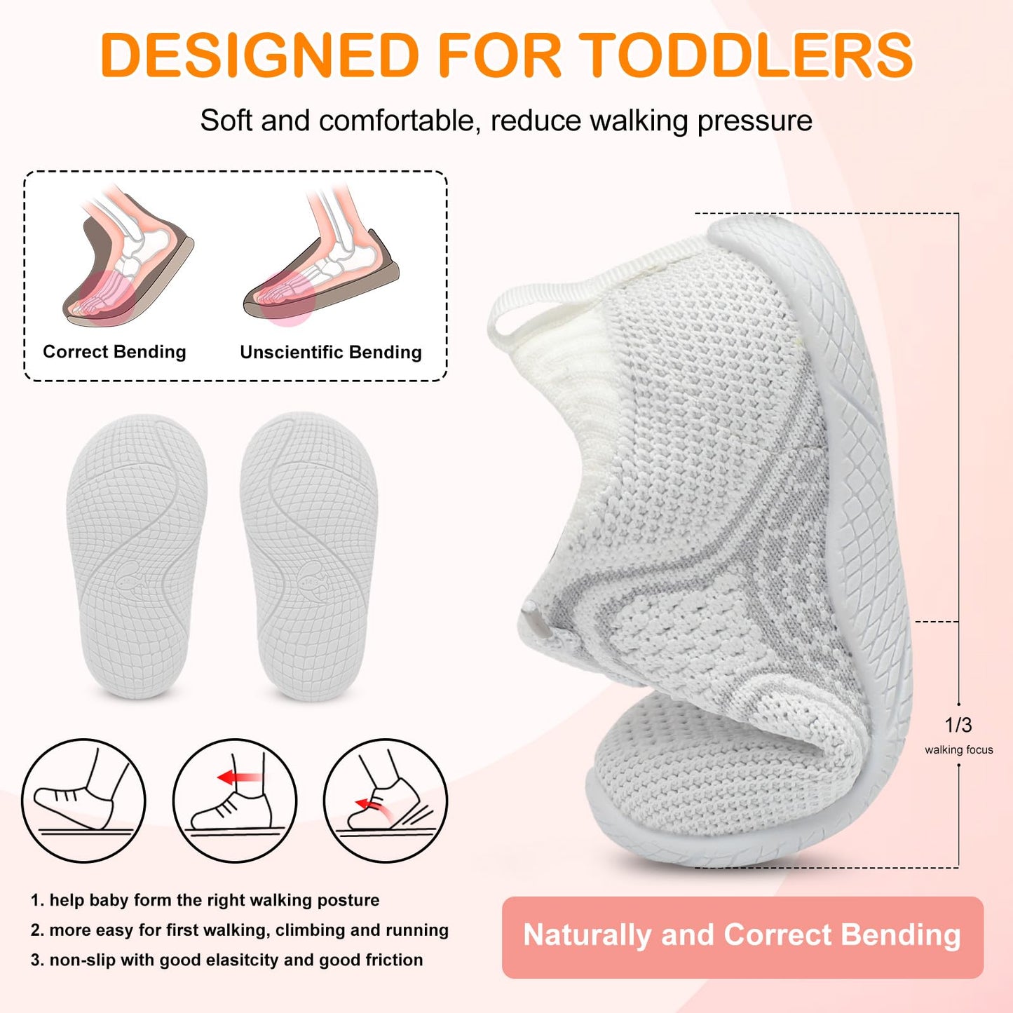 Toddler Barefoot Boys Girls Tennis Shoes