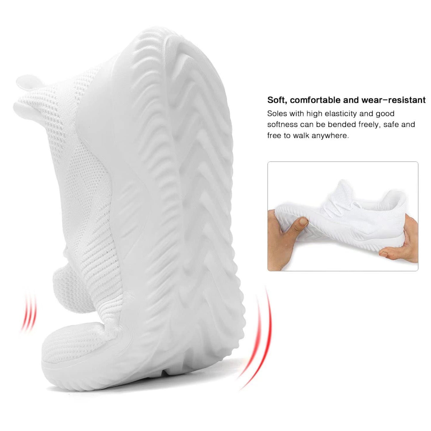 Non Slip Running Shoes Ultra Light Breathable Casual Walking Shoes