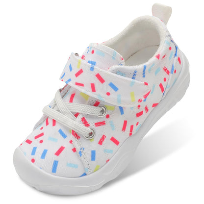 Kids Canvas Shoes Running Shoes for Girls Boys Wide Toe Box Barefoot Toddler Sneakers