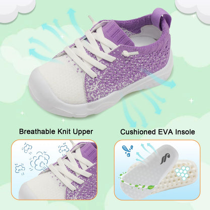 Toddler Shoes for Boys Girls Slip on Sneakers Wide Toe Walking Shoes