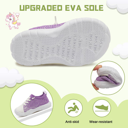 Toddler Shoes for Boys Girls Slip on Sneakers Wide Toe Walking Shoes
