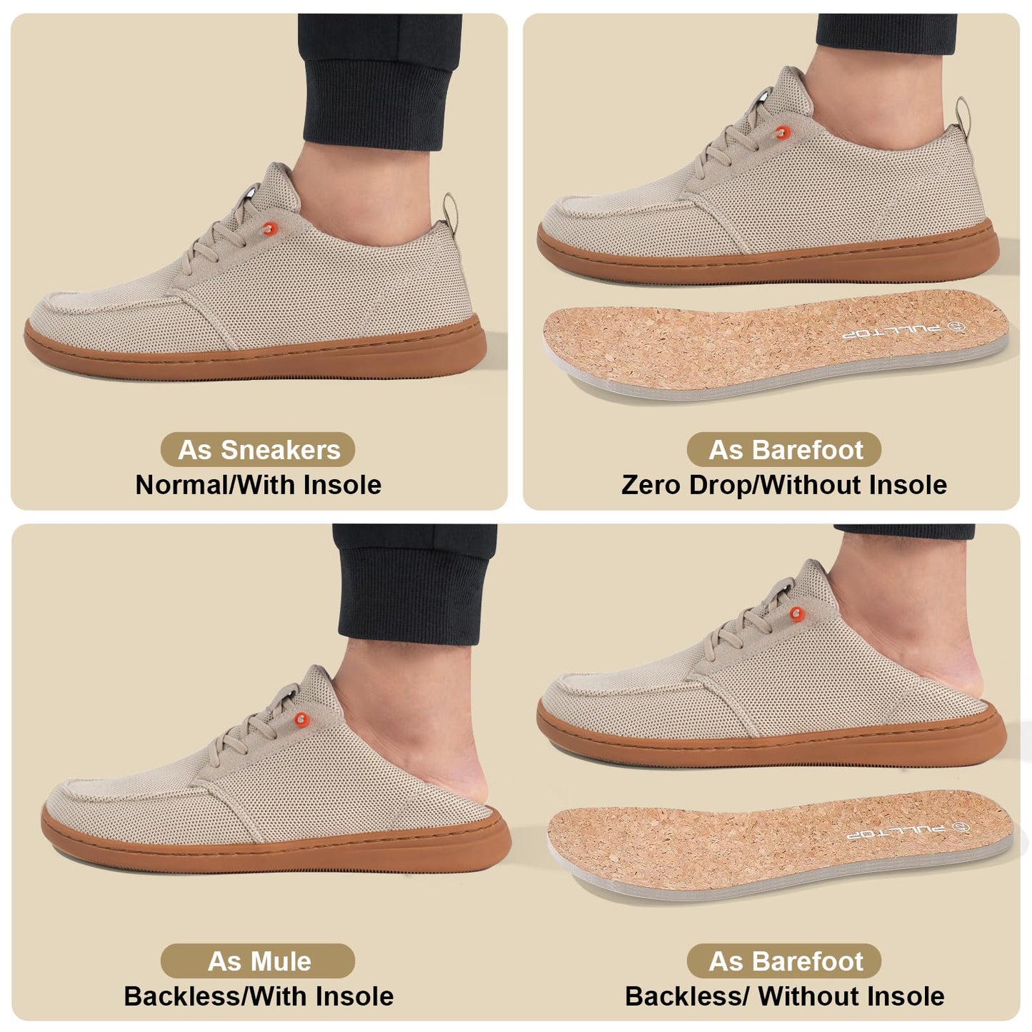 Men's Barefoot Wide Toe Box Shoes