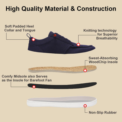 Men's Barefoot Wide Toe Box Shoes