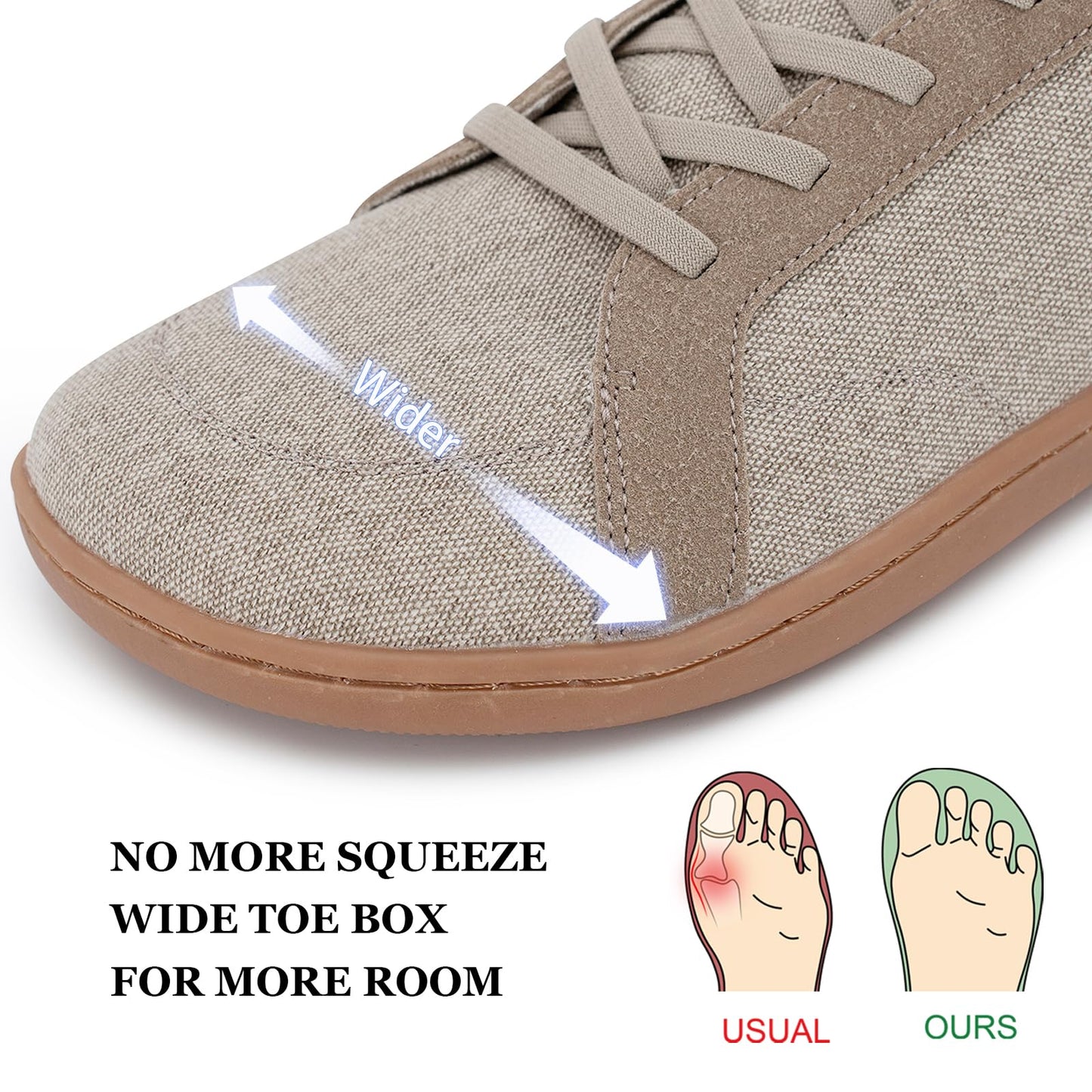Men's Barefoot Wide Toe Box Shoes