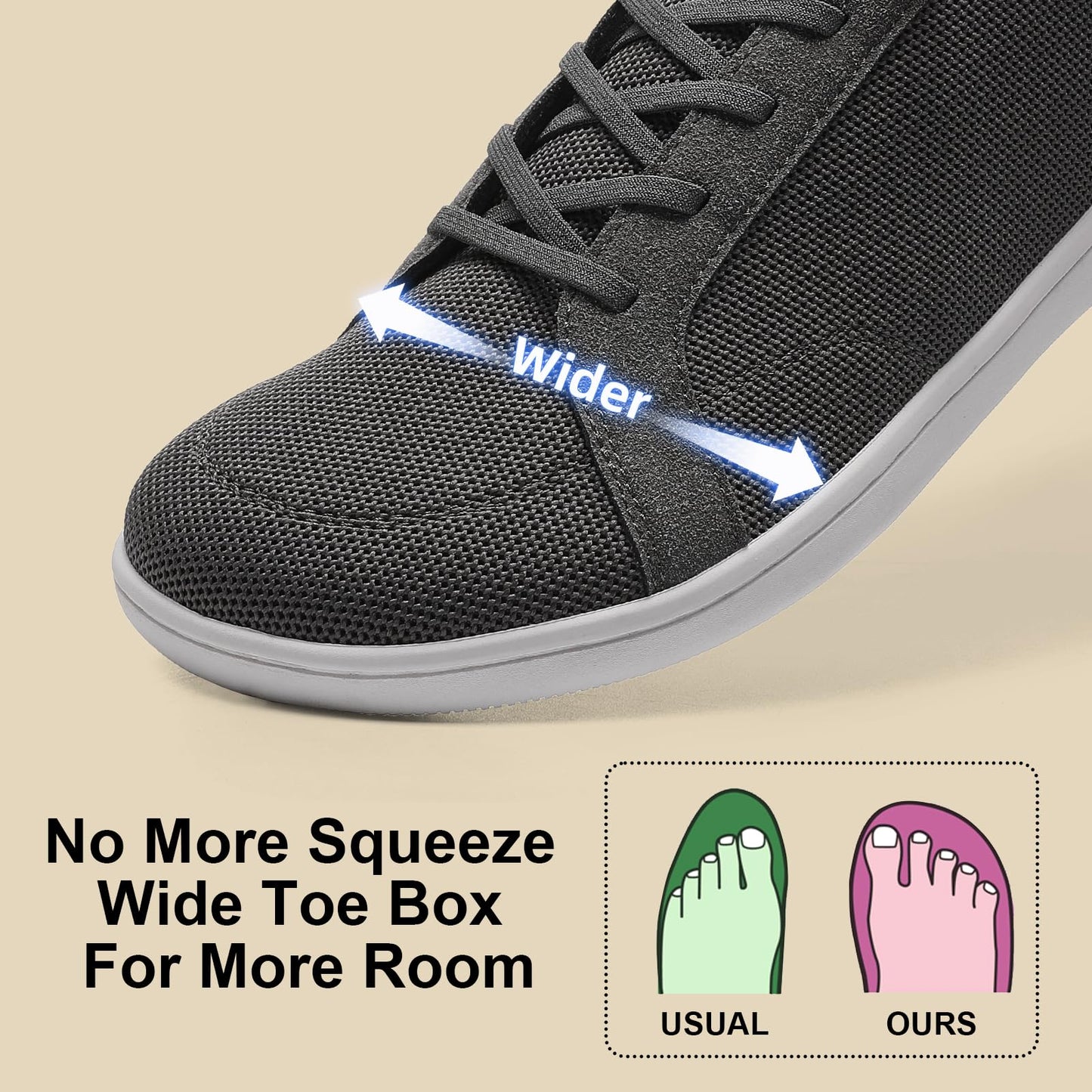 Men's Barefoot Wide Toe Box Shoes