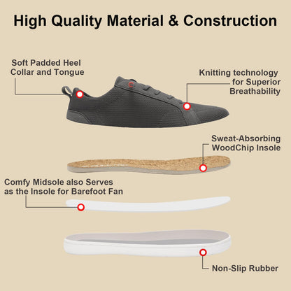 Men's Barefoot Wide Toe Box Shoes
