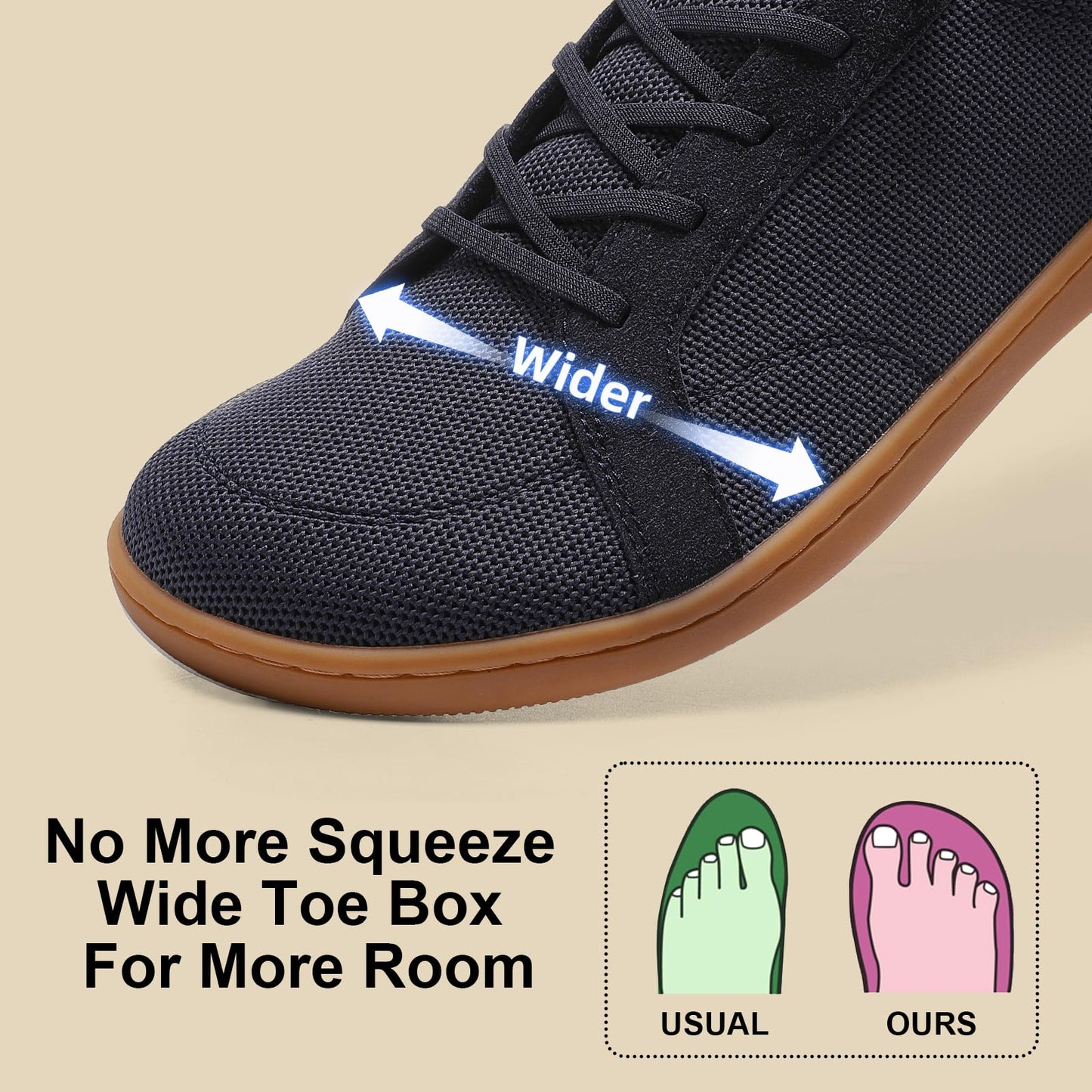 Men's Barefoot Wide Toe Box Shoes