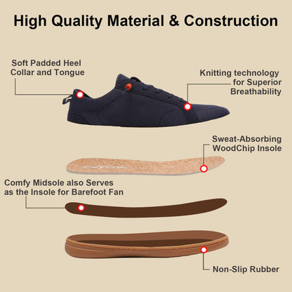 Men's Barefoot Wide Toe Box Shoes