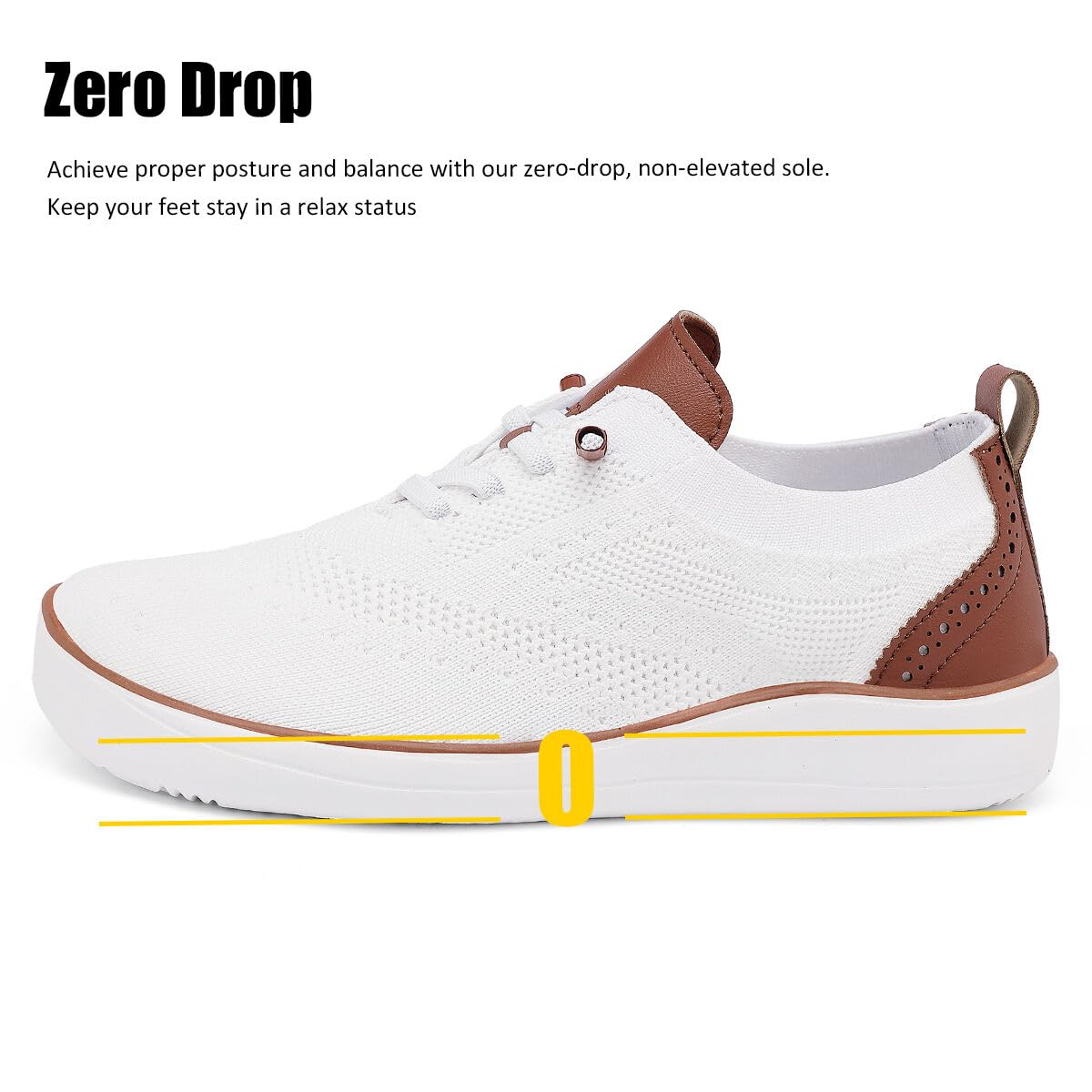 Mens Barefoot Dress Shoes Wide Toe Box Zero Drop Oxfords Shoes