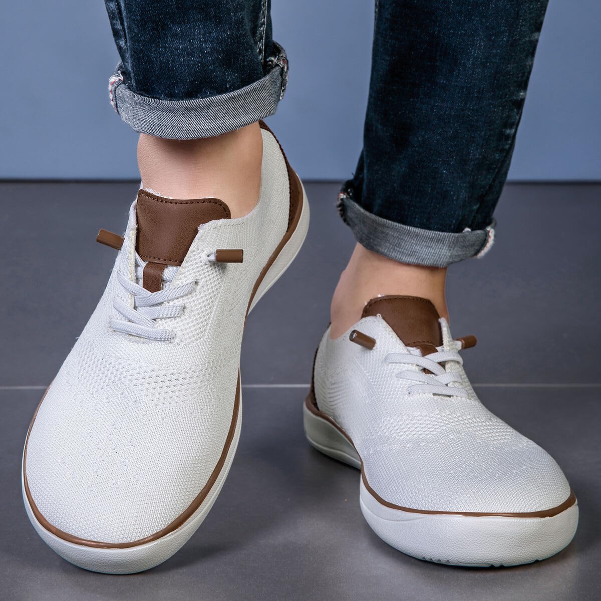 Mens Barefoot Dress Shoes Wide Toe Box Zero Drop Oxfords Shoes