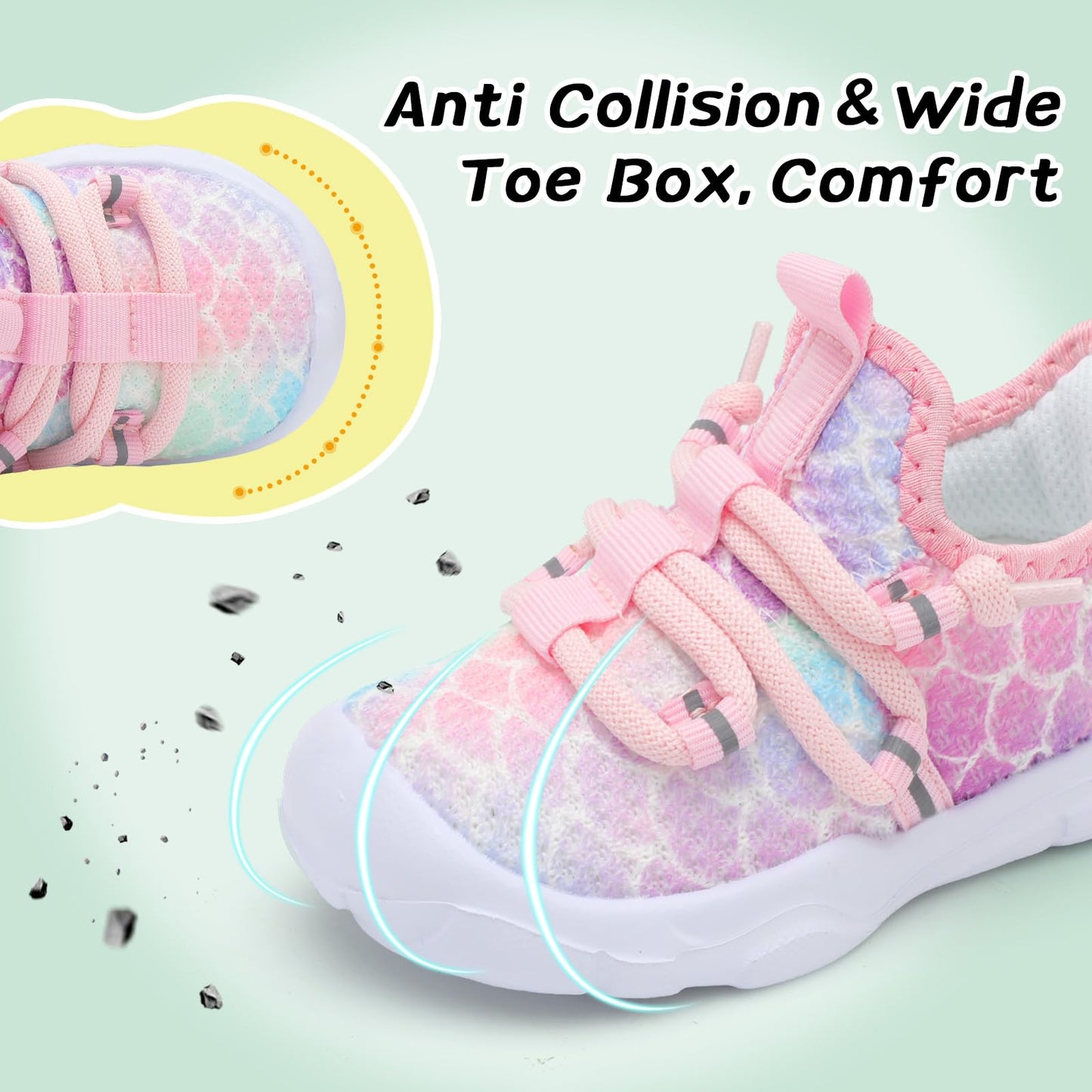 Toddler Shoes Boys Girls Barefoot Shoes Kids Breathable Walking Running Shoe